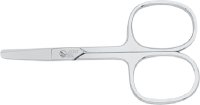 Erbe Nagelschere, aufgebogen, glatt, vernickelt - Babyschere, stumpfe Spitze