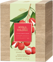 No.4711 Acqua Colonia Lychee & White Mint Set = EdC Nat. Spray 50 ml + Shower Gel 75 ml