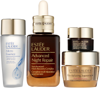 Estée Lauder Repair Set = Advanced Night Repair 50 ml + Supreme + Moist. 15 ml + Micro Essence 30 ml + Advanced Night Repair Eye Gel 5 ml