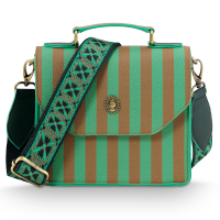 Pip Studio Frances Cross Body Bag Small Stripe Green 19x7x17.5cm
