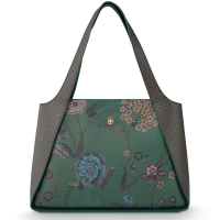 Pip Studio Filou Shoulderbag Large Bodhi Flower Green 40x15.5x28cm