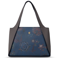 Pip Studio Filou Shoulderbag Large Bodhi Flower Blue 40x15.5x28cm