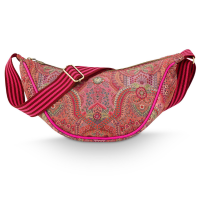 Pip Studio Freya Half Moon Cross Body Bag Jabali Red 34x10x16cm