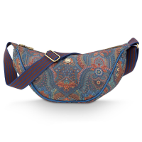 Pip Studio Freya Half Moon Cross Body Bag Jabali Blue 34x10x16cm