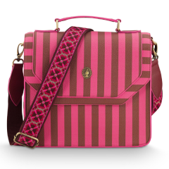 Pip Studio Frances Coss Body Bag Medium Stripe Pink 25x9x21.5cm