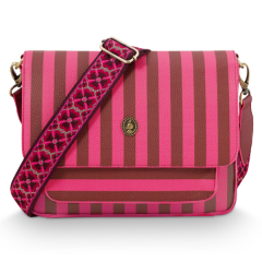 Pip Studio Fenna Cross Body Bag Medium Stripe Pink 25x7x20cm