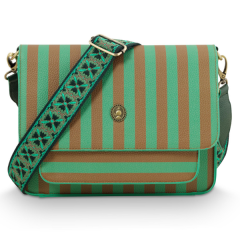 Pip Studio Fenna Cross Body Bag Medium Stripe Green 25x7x20cm