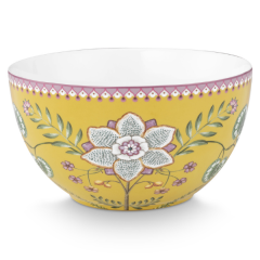 Pip Studio Bowl Lily& Lotus Yellow 18cm