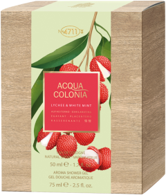 No.4711 Acqua Colonia Lychee & White Mint Set = EdC Nat. Spray 50 ml + Shower Gel 75 ml