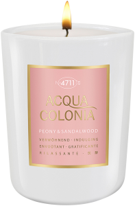 No.4711 Acqua Colonia Peony & Sandalwood Set = EdC Nat. Spray 100 ml + Duftkerze 72 g