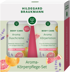 Hildegard Braukmann Body Care Geshenkset = Körperlotion Lavendel Grapefruit 150 ml + Duschcreme Lavendel Grapefruit 150 ml