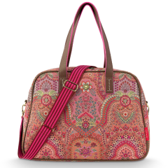 Pip Studio Tovy Weekend Bag Small Jabali Red 40x15x30cm