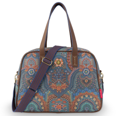 Pip Studio Tovy Weekend Bag Small Jabali Blue 40x15x30cm