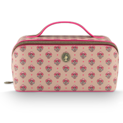 Pip Studio Cyrille Cosmetic Bag Medium Jaipur Flower Sand-Pink 23.5x10.