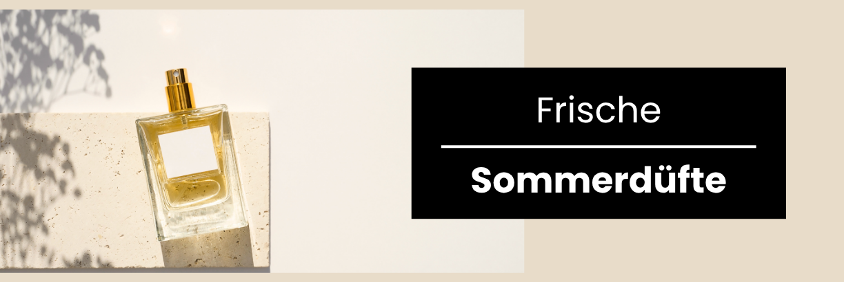 Hero-Slider zum Artikel Sommerdüfte mit goldenem Parfümflakon und Blätterschatten, Kategorie Lifestyle