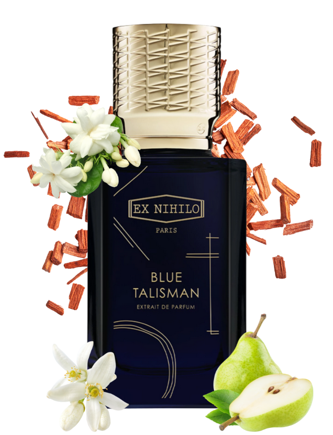 Ex Nihilo Blue Talisman Extrait de Parfum Flakon mit Jasminblüten, Orangenblüte, Birne und Sandelholz