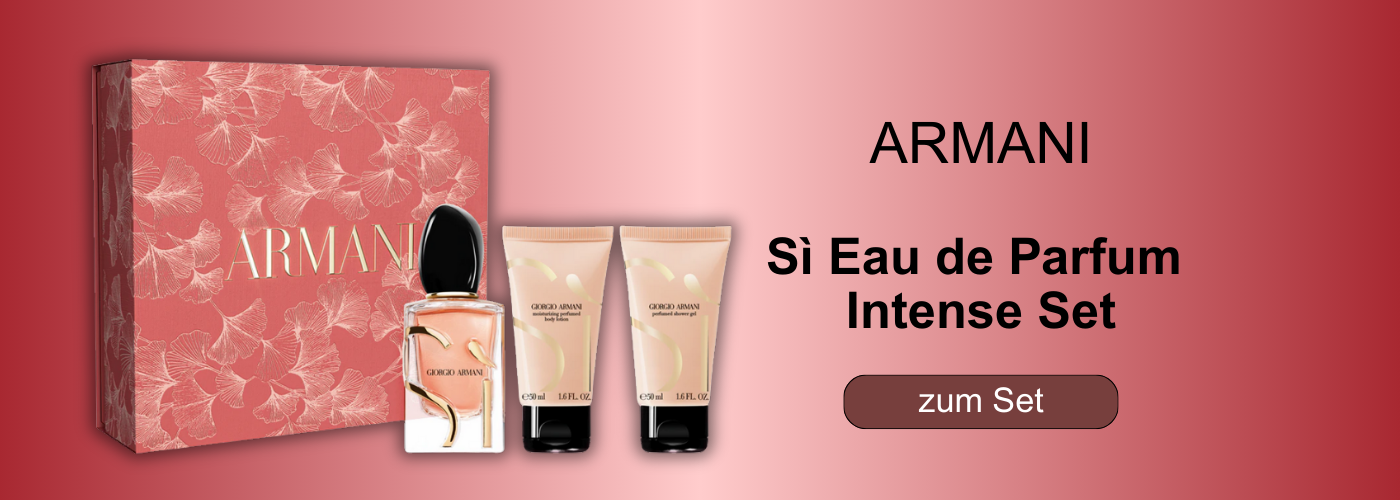 Giorgio Armani Sì Eau de Parfum Intense Set – Parfum, Körperlotion und Duschgel